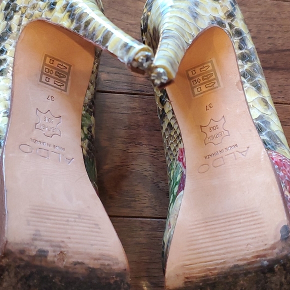 Aldo snakeskin platform heels - Picture 5 of 5